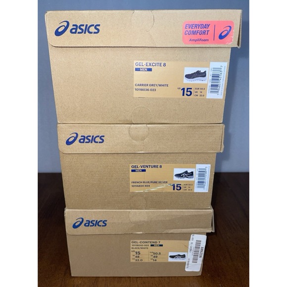 Lot of 3 ASICS Empty Shoe Box Storage Replacement - BOX ONLY - NO SHOES - Picture 2 of 13